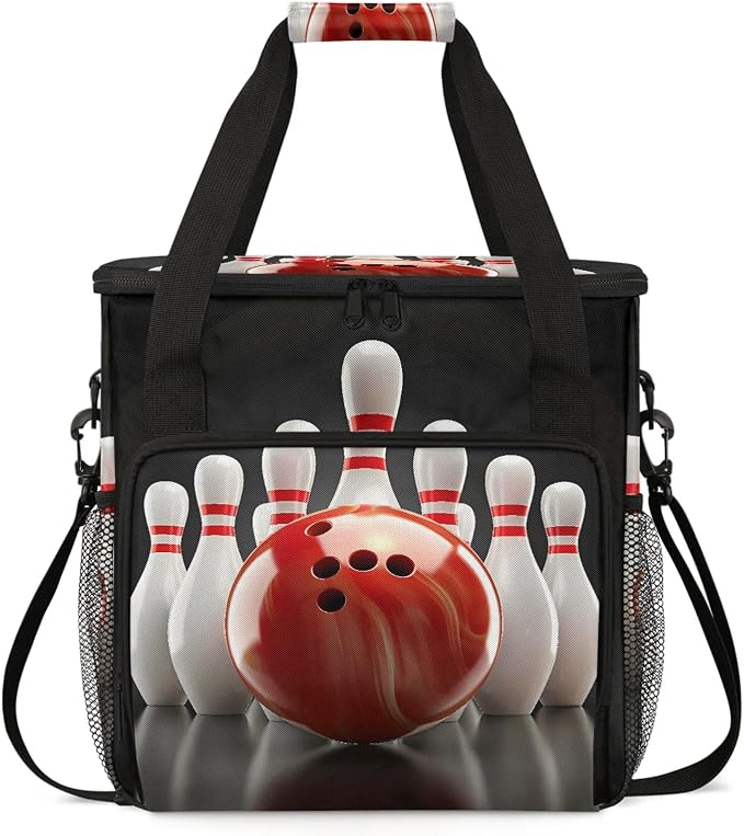 Bowling Ball Sports Coffee Maker Carring Bag, Large Insulated Storage Organizer by Home