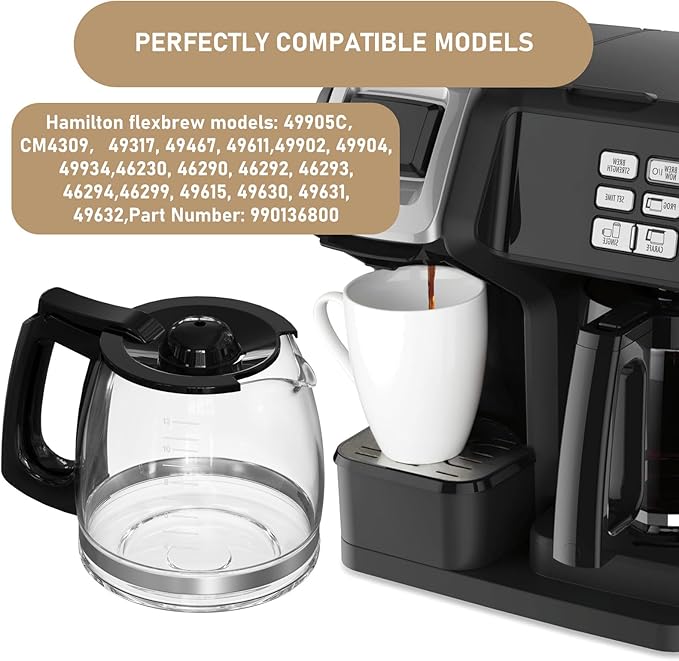 12-Cup Replacement Coffee Carafe Compatible - Image 3