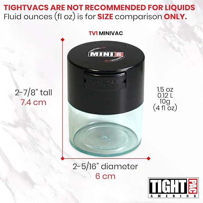 TIGHTPAC MINIVAC Portable Vacuum Seal Airtight Container – Keeps Coffee Beans - Image 7