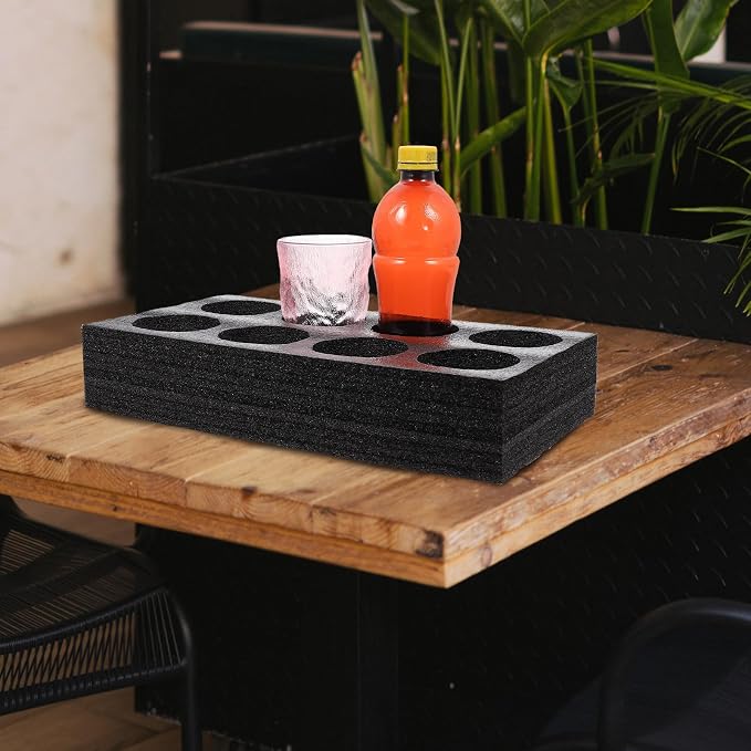 2Pcs Black 8-Cup Takeout Beverage Carrier Tray - Image 4