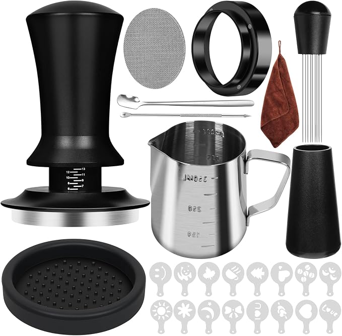 Y-Step 25 PCS Espresso Accessories Kit, 53.3mm/54mm Espresso Tamper Kit Coffee by Y-Step