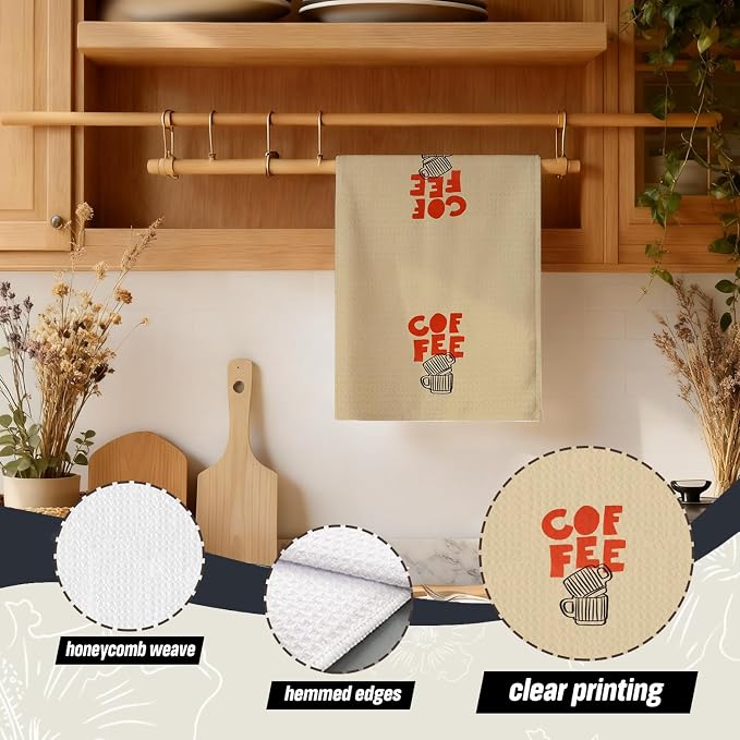 Vintage Funny Coffee Kitchen Dish Towels, Gifts - Image 3