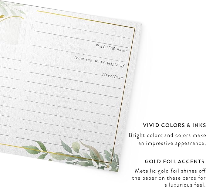 Dashleigh Farmhouse Greenery Recipe Cards - Image 3