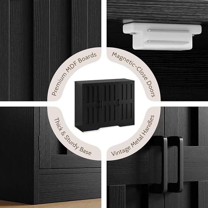 Modern Farmhouse Buffet Cabinet - Image 5