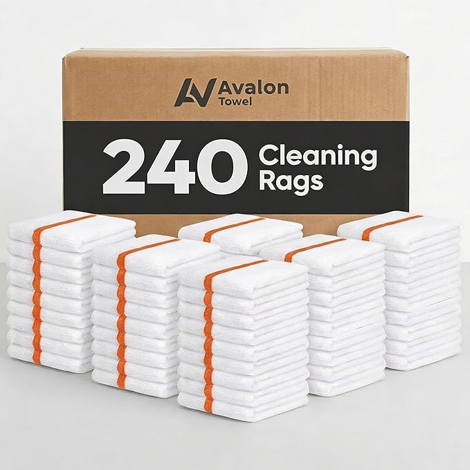 Avalon Towels Bar Towels Size 16"x19" – Absorbent and Durable, Cotton Cleaning by AvalonTowels