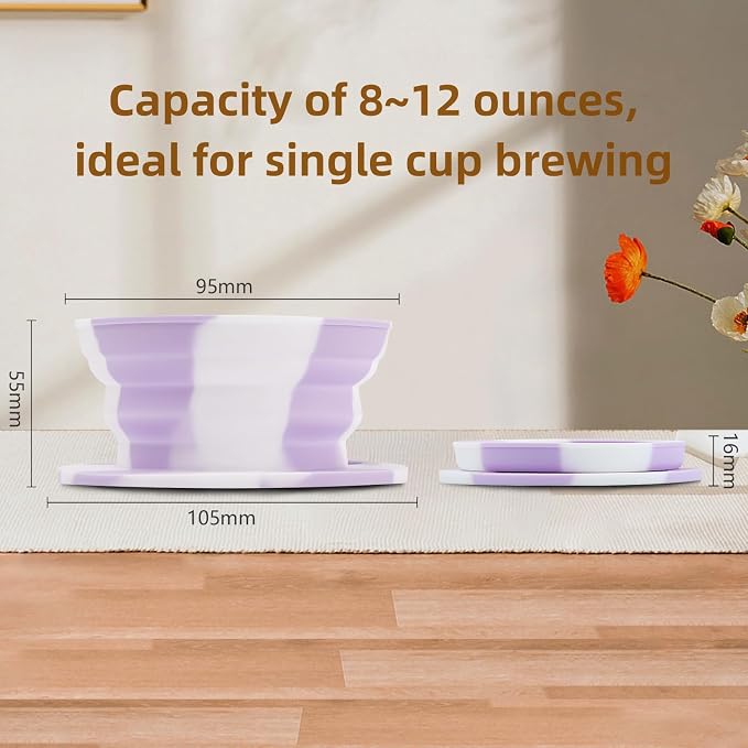 Paperless Travel Collapsible Pour Over Dripper Kit, Travel Pour Over Coffee - Image 4