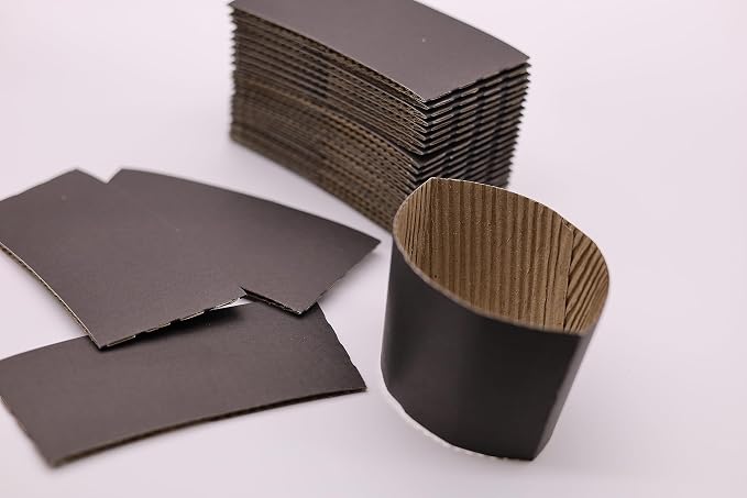 Disposable Coffee Cup Sleeves Corrugated Kraft Paper Coffee Cup Sleeves Holder - Image 4