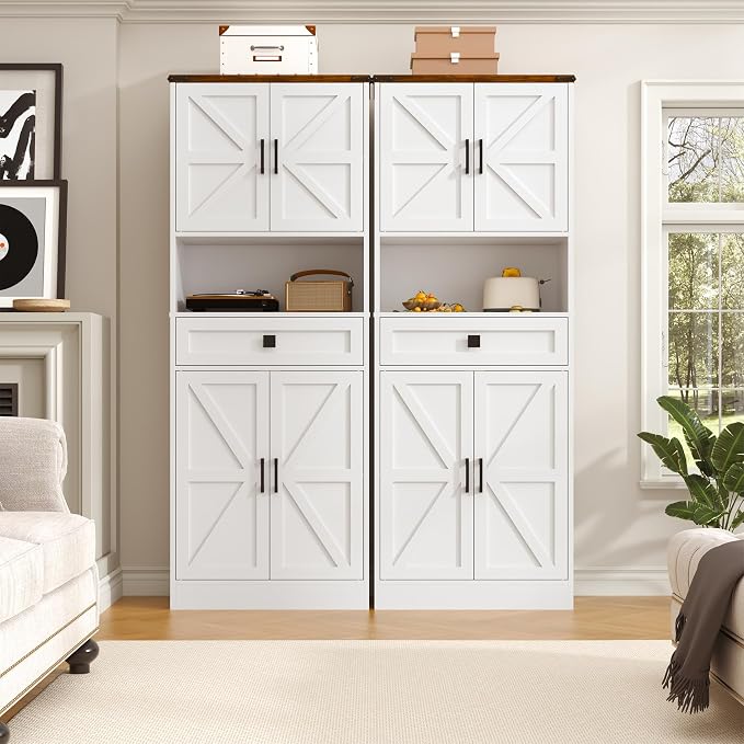 67" Tall Farmhouse Pantry Cabinet - Image 6