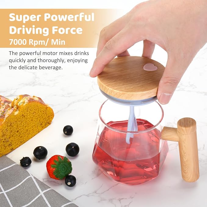 Yummy Sam Self Stirring Coffee Mug, 13.5 Oz Battery Powered Electric Milk - Image 4