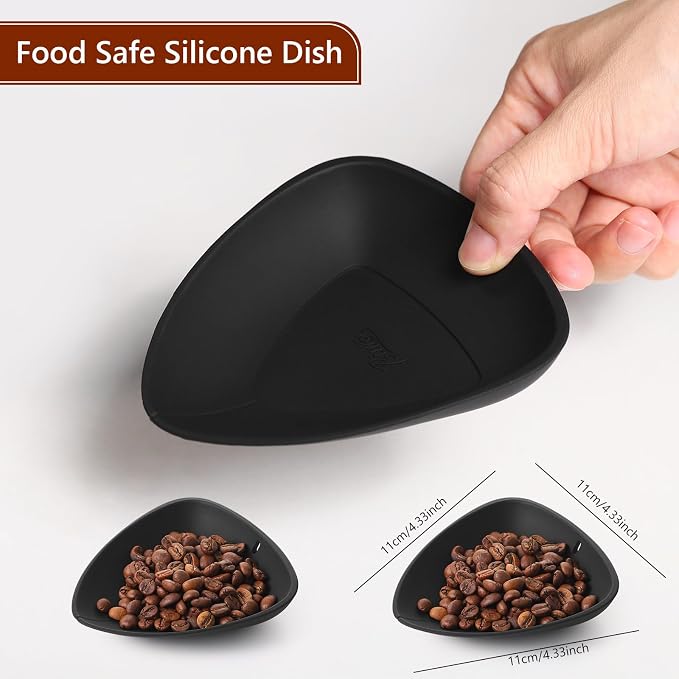 Bincoo Flexible Silicone Coffee Bean Dosing Cup, 2 Pack Weigh Boat Container - Image 6