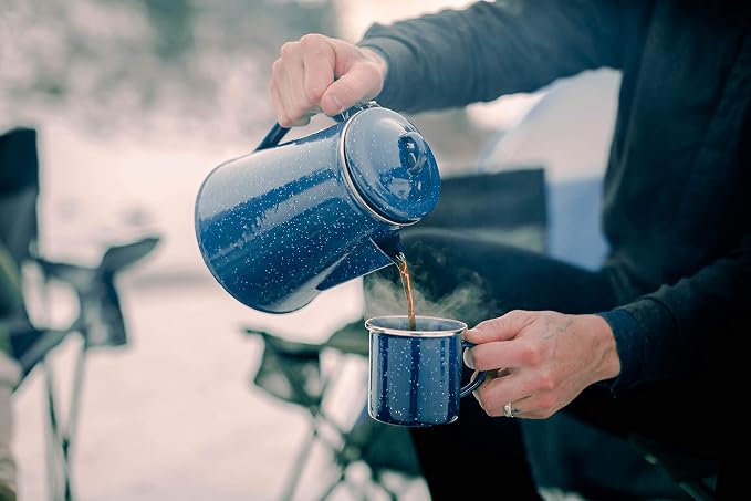 Stansport Enamel Coffee Pot - Image 3