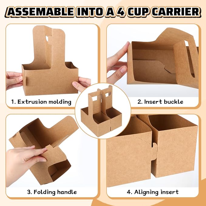 50 Set Holiday 2 Cup Drink Carrier - Image 3