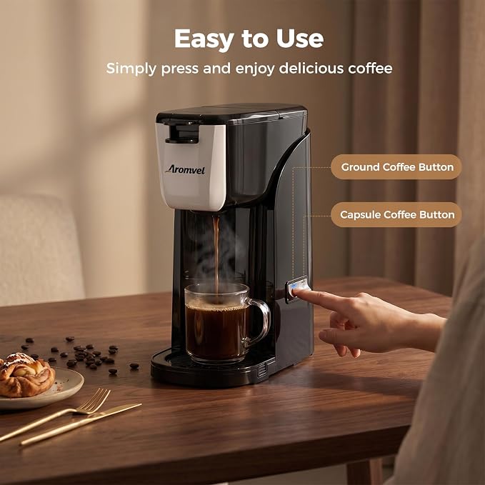 2-in-1 Single Serve Coffee Maker - Image 4