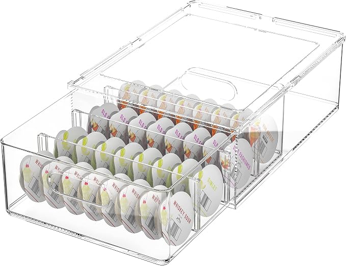 Refrigerator Storage Drawer for Bartesian Cocktail Pods, Stackable Bartesian by ZECENN