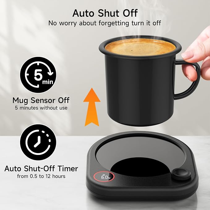 Oracer Coffee Mug Warmer for Desk, Electric Cup Heater for Tea Milk Beverages - Image 4