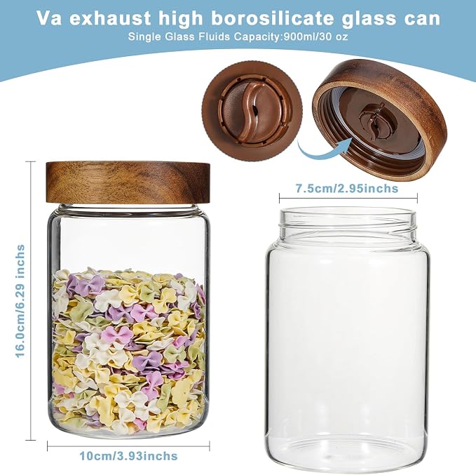 Glass Spice Jars Seasoning Containers Small Glass Jars - Image 2