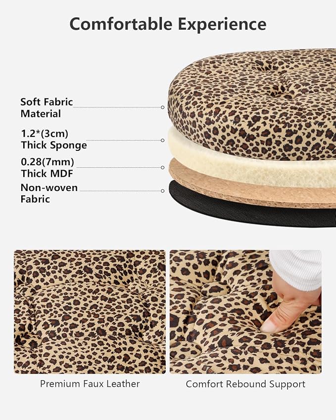 AmasSmile Footrest Ottoman Bench - Image 7