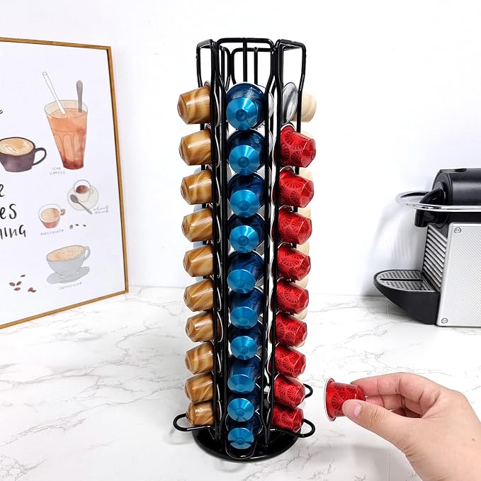 Rotating Coffee Capsule Holder Tower Stand - Image 4