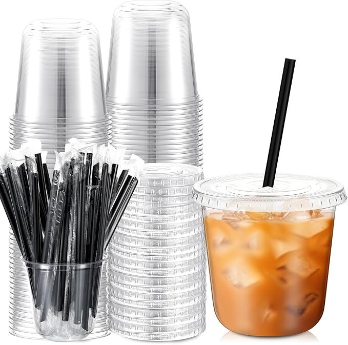 Ziliny 50 Set Clear Plastic Cups by Ziliny