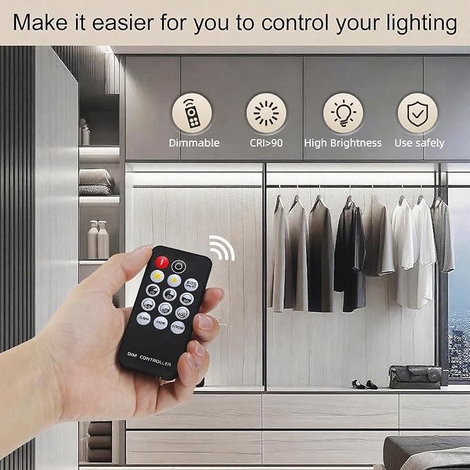 ZSLAIFU COB LED Strip Light 24V, 16.4ft White LED Light Strip - Image 2