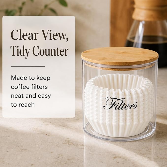 Coffee Filter Holder, Coffee Bar | PET plastic body, kitchen counter, coffee - Image 4