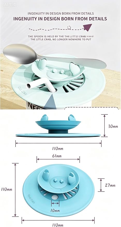 Cute Crab Silicone Cup Lid - Image 4