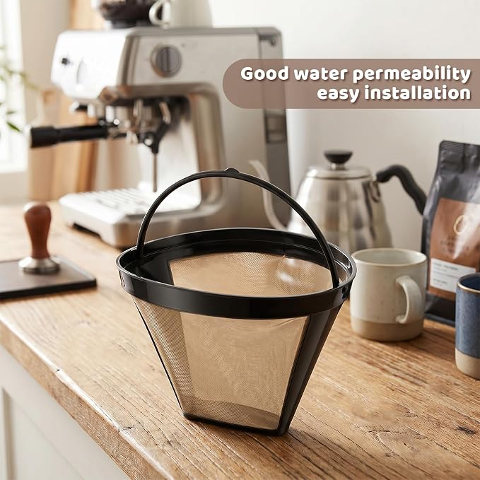 JJUNW 2 Pcs Reusable Coffee Filters, Coffee Filter Replacement Coffees Maker - Image 4