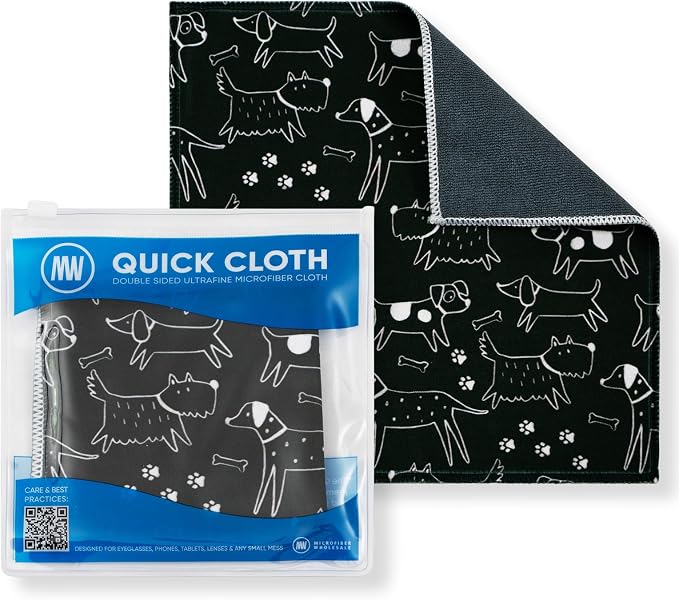 Microfiber Wholesale Quick Cloth Glasses Cleaning Cloths – 8x8, 1 Pack by MicrofiberWholesale