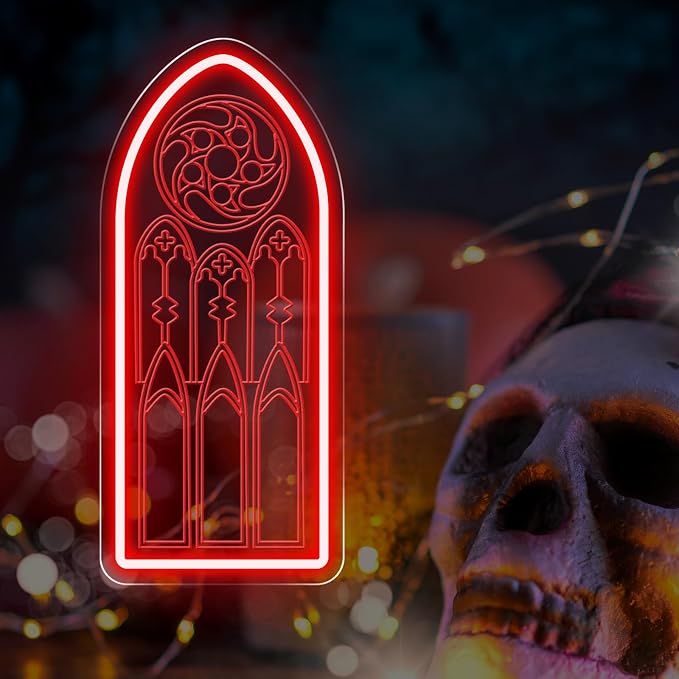 Gothic Cathedral Window Neon Sign - Image 6