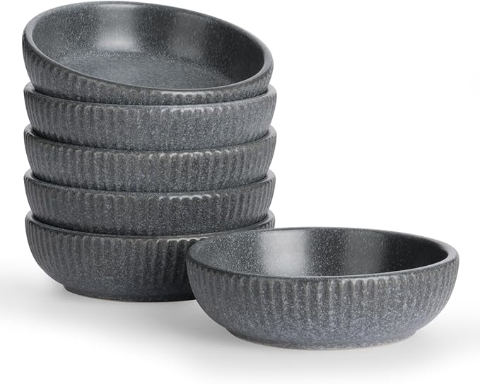 famiware Starlight Soy Sauce Dish Ceramic Dipping Bowls Set of 6, 3 oz by Famiware