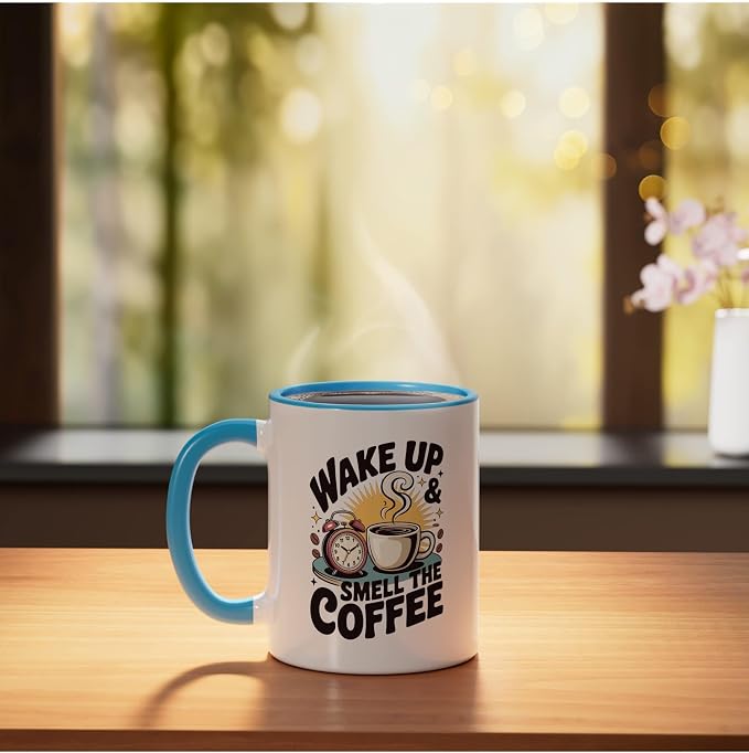 Smell that coffee Ceramic Mug - Image 3