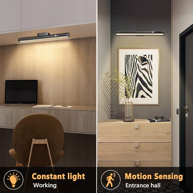 Battery Powered Operated Wall Strip Lights, Motion Sensor LED Light Bar Indoor - Image 6