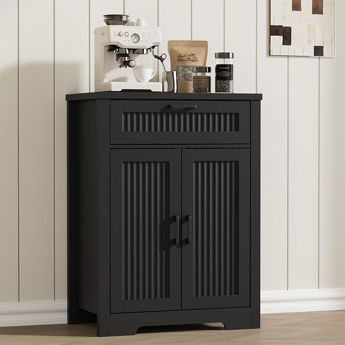Buffet Cabinet with Storage Drawer, Farmhouse Coffee Bar Table with Storage by JMHDYG