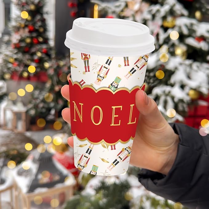JarThenaAMCS 50Pcs Christmas Coffee Cups - Image 7