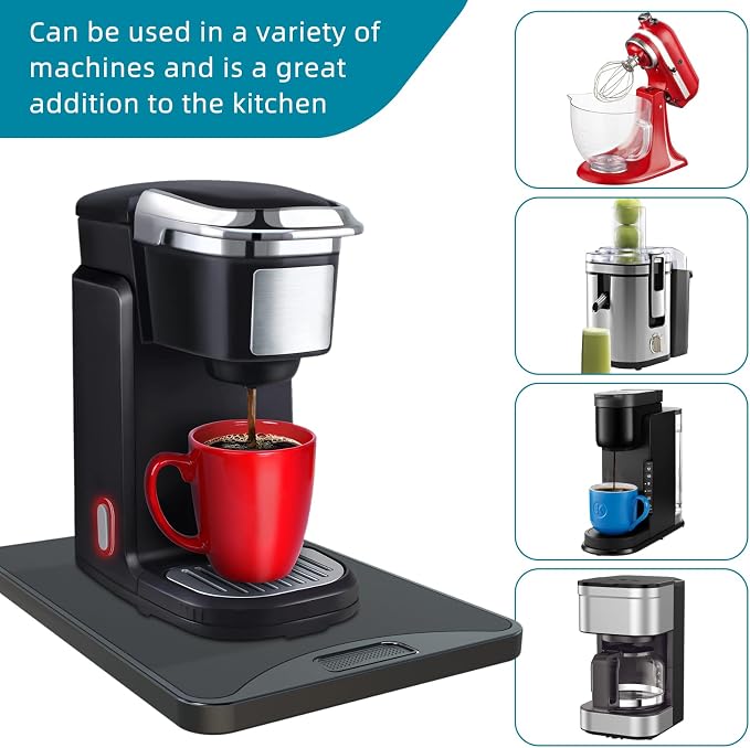 ARGOMAX Appliance Rolling Tray, Coffee Maker Slider, coffee pull out tray - Image 7