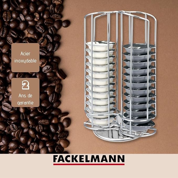 Fackelmann 42163 Tassimo Capsule Holder, Tassimo Pod Holder, Rotating Coffee - Image 3