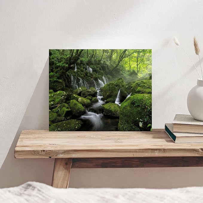 Waterfall Canvas Wall Art for Living Room Nature Forest Picture Wall Decor - Image 4