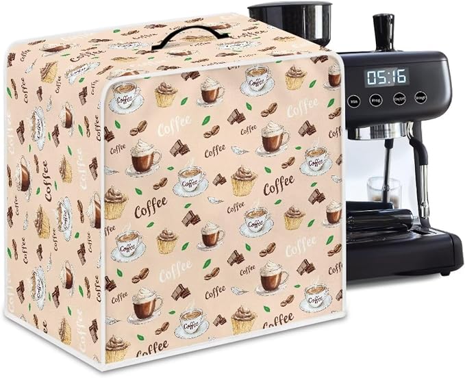 Coffee Print Coffee Maker Covers by Unknown