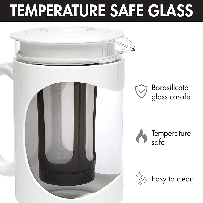 Primula Burke Deluxe Cold Brew Iced Coffee Maker, Comfort Grip Handle, Durable - Image 7