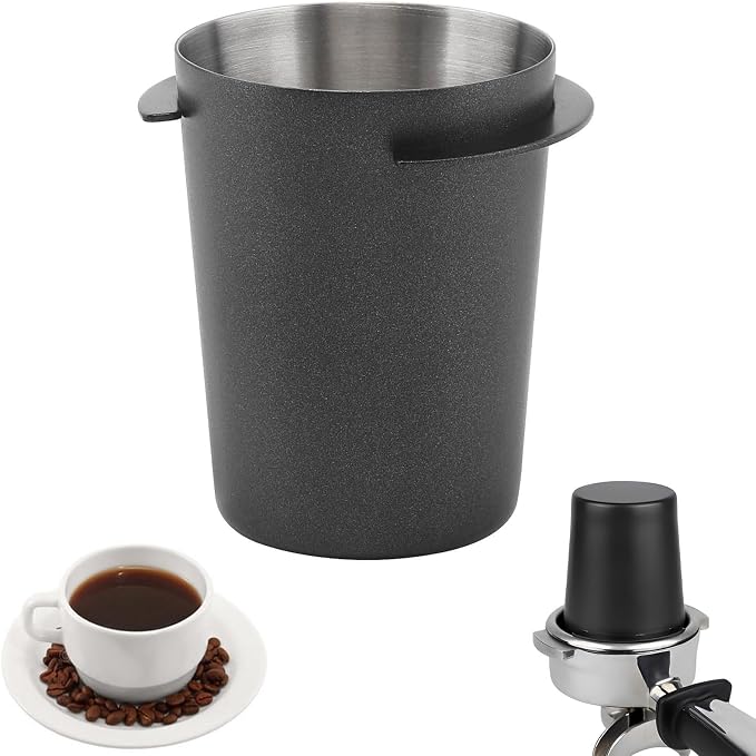Coffee Dosing Cup 58mm, Stainless Steel Espresso Coffee Dosing Cup Espresso by TQEONKL