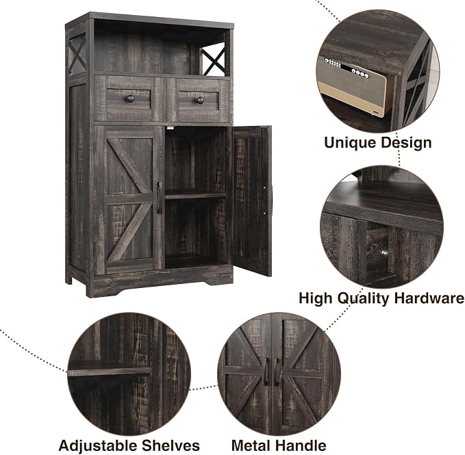 Befrases Farmhouse Storage Cabinet - Image 8