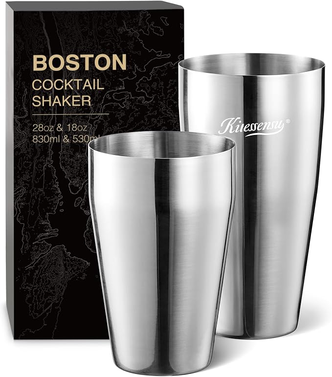 KITESSENSU Cocktail Shaker Set, 2-Piece Boston Shaker Set by KITESSENSU