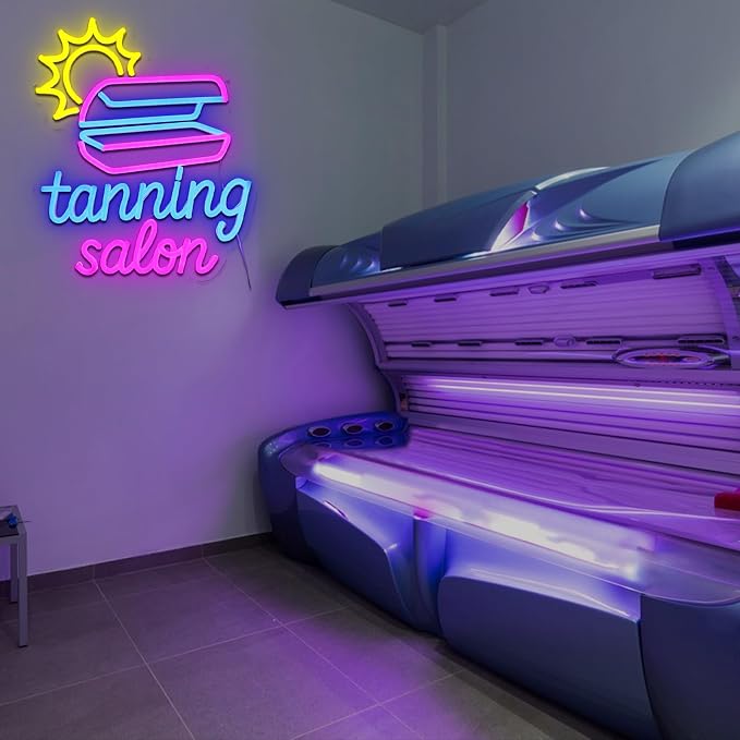 Tanning Salon Neon Sign for Wall Decor, USB Dimmable Beauty Neon Lights for - Image 7