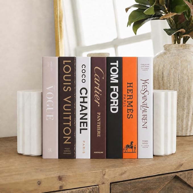 PROBENEX 7 Pcs Decorative Books | Faux Suite Coffee Table & Shelf Decor | - Image 8