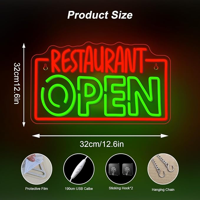 Restaurant Open Neon Signs Led Open Sign - Image 4
