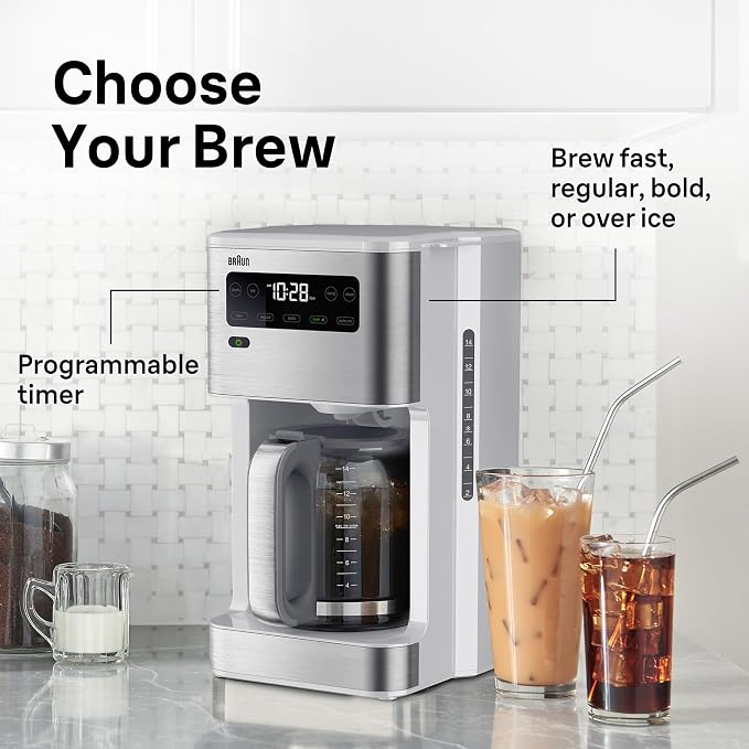 Braun PureFlavor 14‑Cup Programmable Coffee Maker – Fast Brew Speed, Touch - Image 5