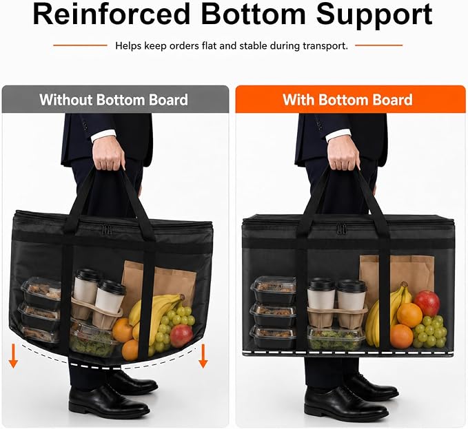 Cooler Insulated Food Delivery Bag & Drink Carrier - Image 5