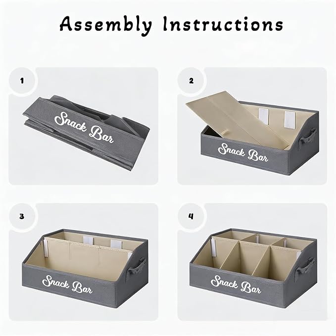 Snack Organizer for Countertop, Snack Basket - Image 5