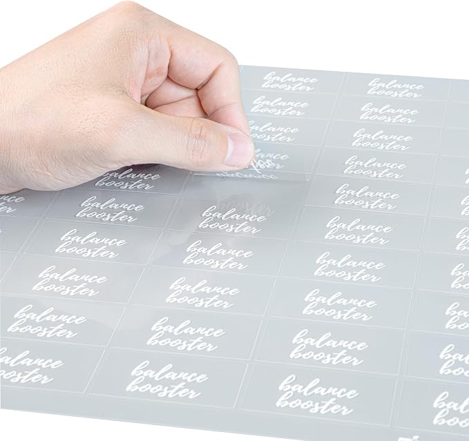 Restaurantware-1.9 x 1 Inch Balance Booster Juice Bottle Labels, 100 - Image 10