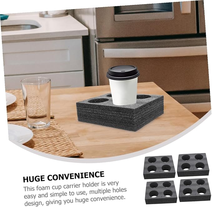 Baluue Foam Cup Carrier Tray 9.44In Food-Grade Foam – Secure Multiple Cup - Image 9
